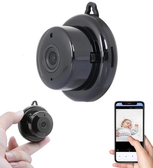 Mini Câmera Espiã Discreta Wifi Full HD Microfone Áudio