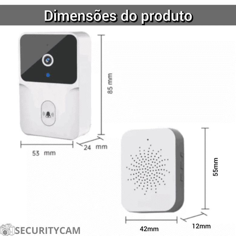 Campainha com câmera e Wi-Fi - SECURITYCAM