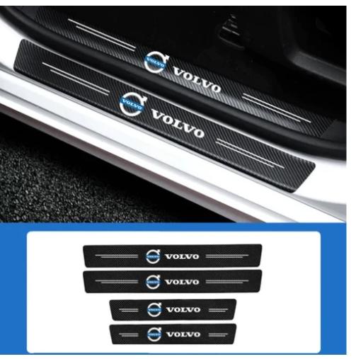 Soleira Para Carro | Soleira Protetora Fibra de Carbono | Frete Grátis