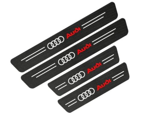 Soleira Para Carro | Soleira Protetora Fibra de Carbono | Frete Grátis