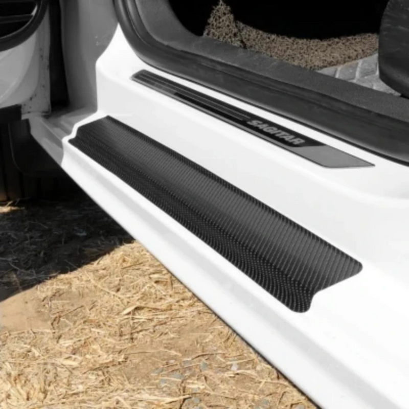 Soleira Para Carro | Soleira Protetora Fibra de Carbono | Frete Grátis
